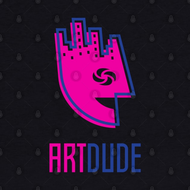 YourArtDude Logo In Pink And Blue by yourartdude